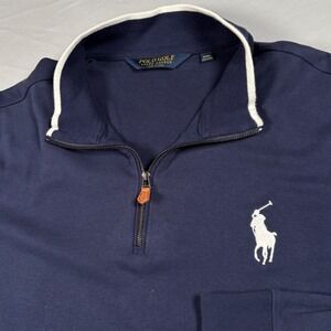 Polo Golf Ralph Lauren Pullover Men XXL Navy Blue 1/4 Zip Sweatshirt